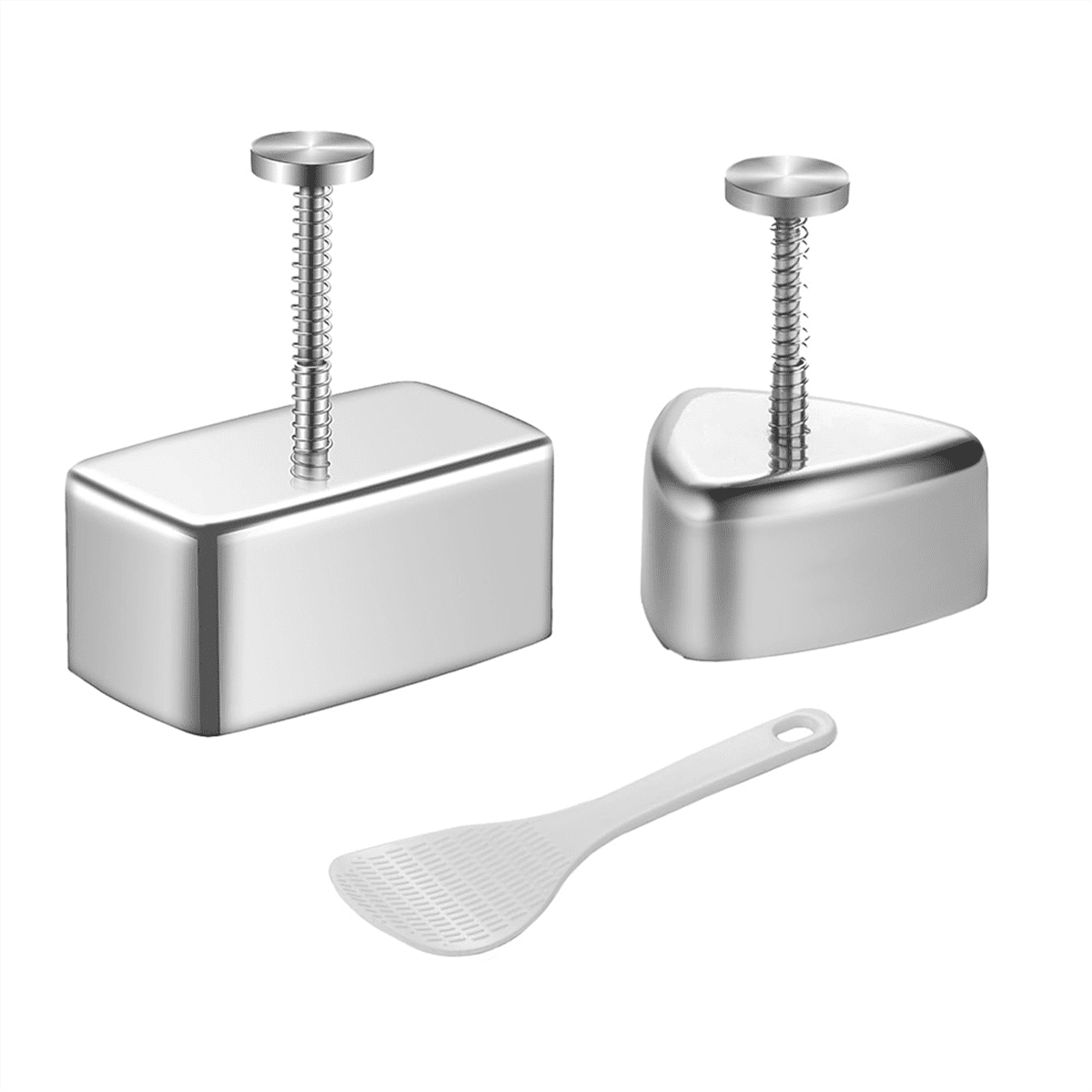 3Pack Onigiri Mold Stainless Steel, Musubi Mold Rice Mold Kit, Maker