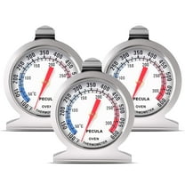 3Pack Oven Thermometer 50-300°C/100-600°F, Oven Grill Fry Chef Smoker Analog Thermometer Instant Read Stainless Steel Kitchen Cooking Thermometer