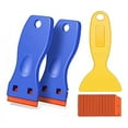 thumbnail image 1 of 3Pack Plastic Blades Scraper Tool No Scratch Sticker Removal Scraper for Cleaning Adhesive Label Decal Glue From, 1 of 7
