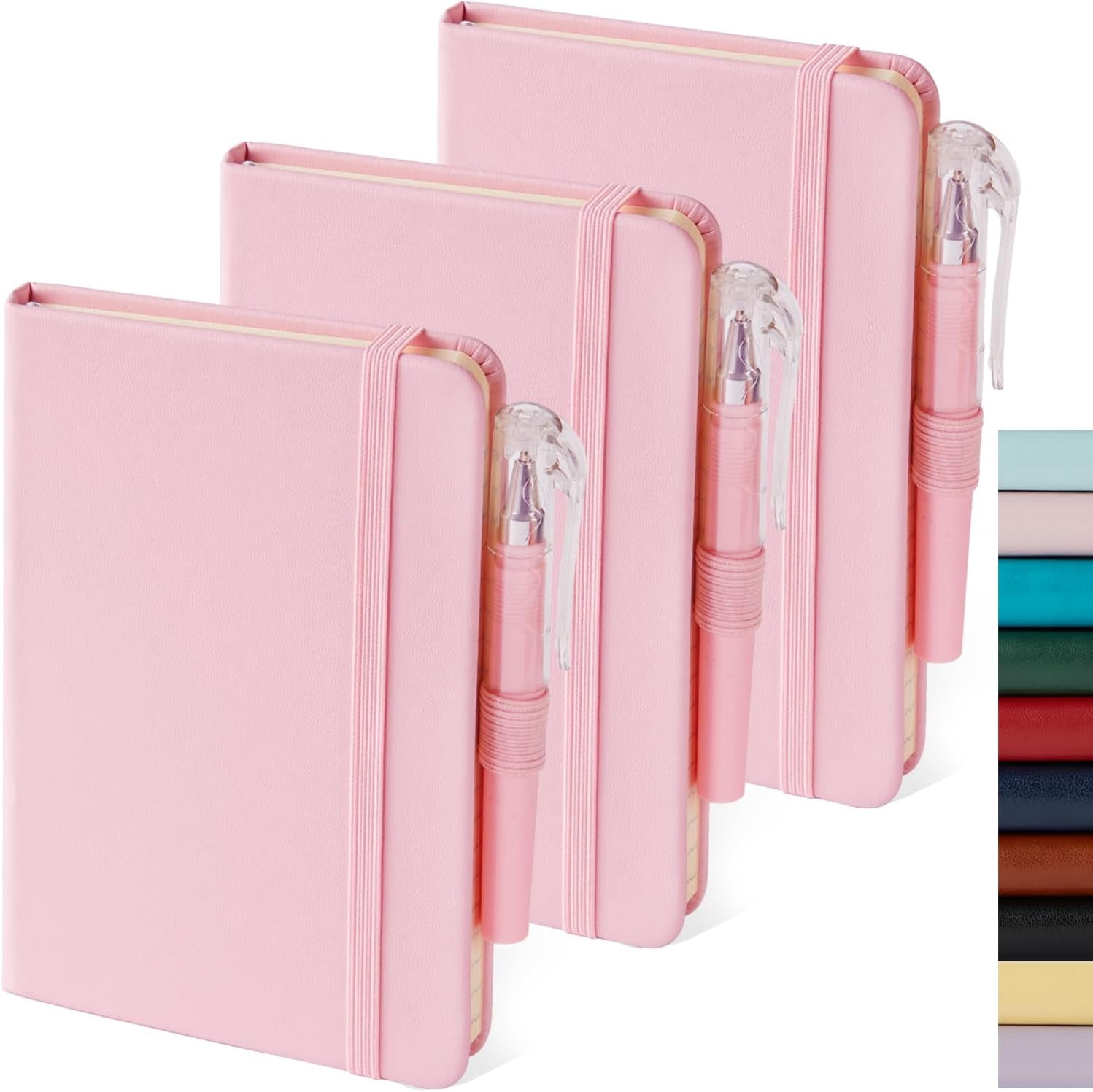 3Pack Pocket Notebook Journals, Small Notepad Notebooks for Note Taking ...