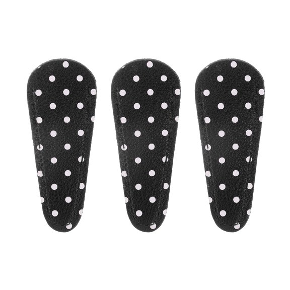 3Pack Scissor Sheath, 2.6"x1" PU Leather Scissor Cover Protector, Black