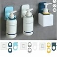 thumbnail image 1 of 3Pack Shower Gel Bottle Rack Hook Bracket Self Adhesive Hand Soap Dispenser Holder Liquid Soap Shower Holder,Magic Paste Suction Seamless Bathroom Hook for Wall Kitchen Bathroom Toilet,Beige, 1 of 7
