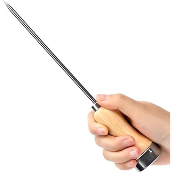 3Pack Stainless Steel Ice Pick with Safety Wooden Handle for Home Kitchen Restaurant Bar