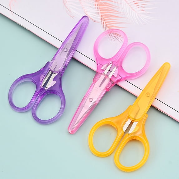 3Pack Stainless Steel Scissors, Comfortable Plastic Handle Sharp Smooth ...