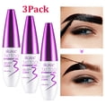 thumbnail image 1 of 3Pack Tattoo Eyebrow Gel Long Lasting Up to 3 Days - Waterproof, Smudge-Proof & Easy Peel-Off, Semi-Permanent Brow Dye Gel, Dark Brown, 1 of 11