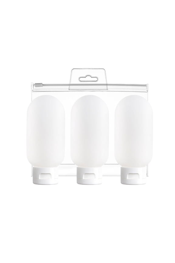 3Pack Toiletries Travel Bottle,180ml Travel Container,BPA Free Leak-Proof Travel Tube Refills Liquid Travel Accessories with Shower Makeup Bag