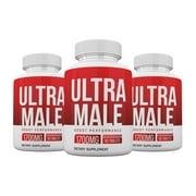 3Pack Ultra Male Pills, Power Ultra Male Supplement Advanced Formula, 180 Count