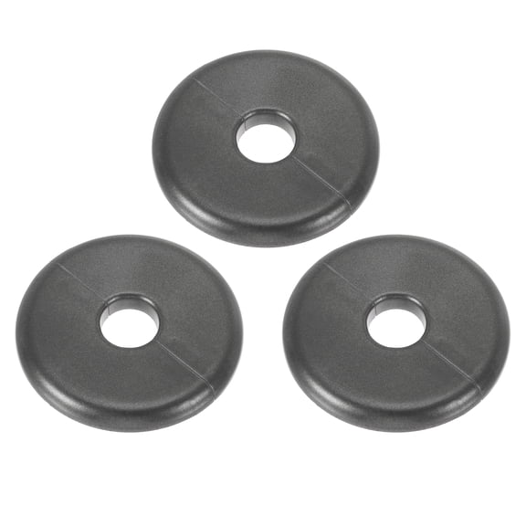 3Pack Wall Split Flange, ABS Self-Adhesive Escutcheon Plate for 16.5mm/0.6" Diameter, Water Pipe Cover for Kitchen Toilet Faucet Decoration, Grey