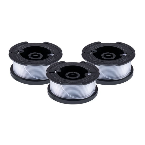 3Pack Weed Eater String Compatible with Black+Decker, AF-100 0.065" Weed Trimmer Line Auto Feed String Trimmer Replacement Spool Line for Black&Decker Lawn Mower