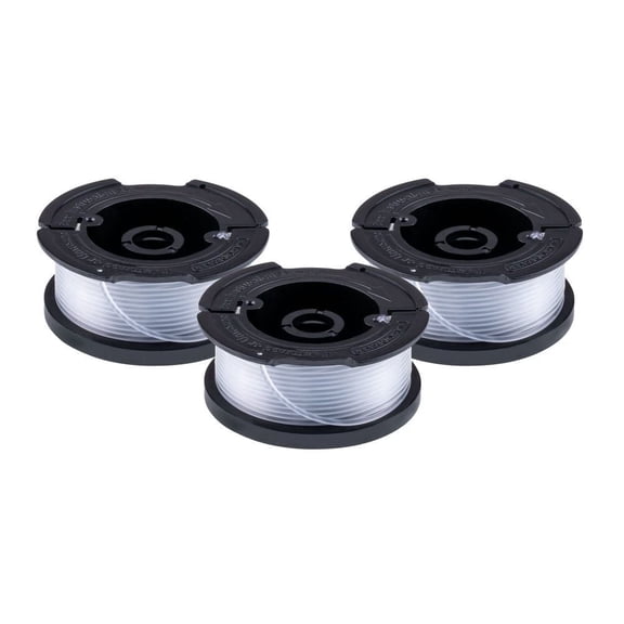 3Pack Weed Eater String Compatible with Black+Decker, AF-100 0.065" Weed Trimmer Line Auto Feed String Trimmer Replacement Spool Line for Black&Decker Lawn Mower