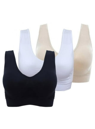 3Pack Women's Workout Sports Bra with Removable Pads Comfortable Activity  Plus Size Sports Bras M-6XL