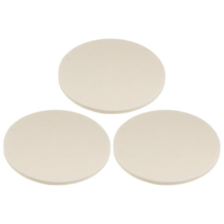 3Pack Wool Felt Polishing Pads, 6 inch Buffing Wheel Polish Pad Flocking Hook & Loop Back