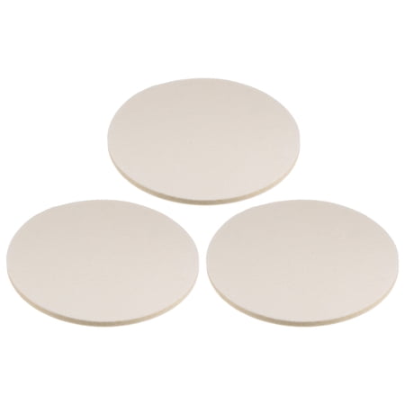 3Pack Wool Felt Polishing Pads, 7 inch Buffing Wheel Polish Pad Flocking Hook & Loop Back
