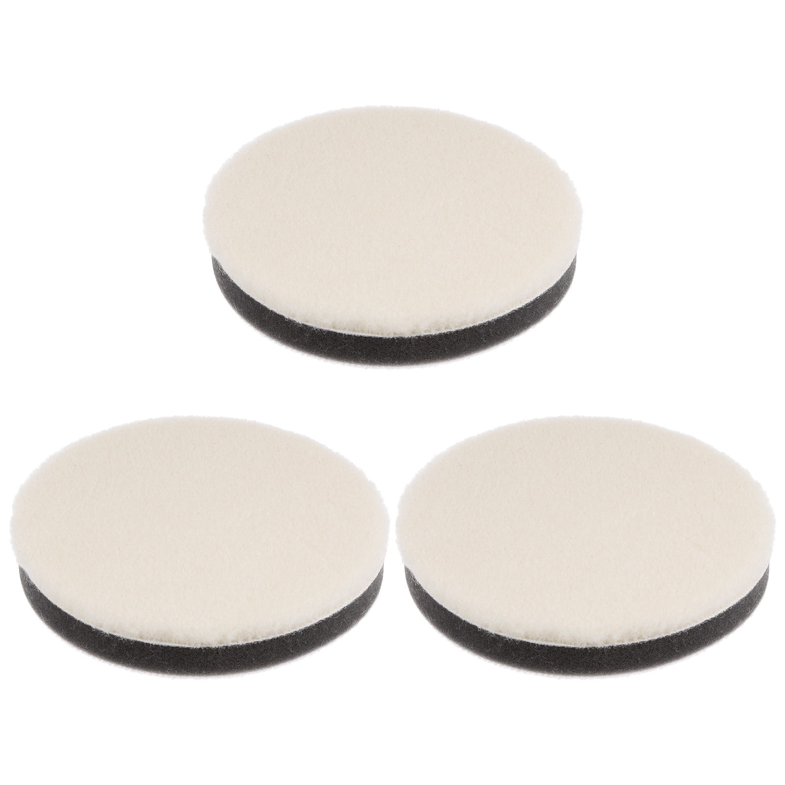 Polishing Compound Polishing Pad Buffing Pads Kit 4PCS 3inch 100% Natural Wool Hook Loop Grip Buf E Thick Wool - Foto 10