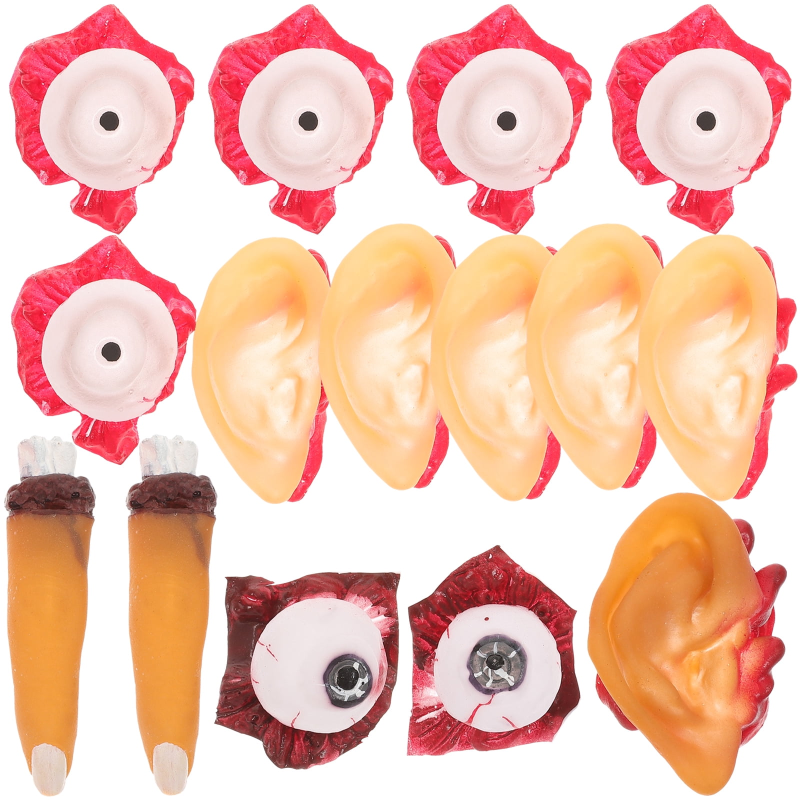 3Packages of Halloween Realistic Broken Hand Realistic Body Part Brain ...