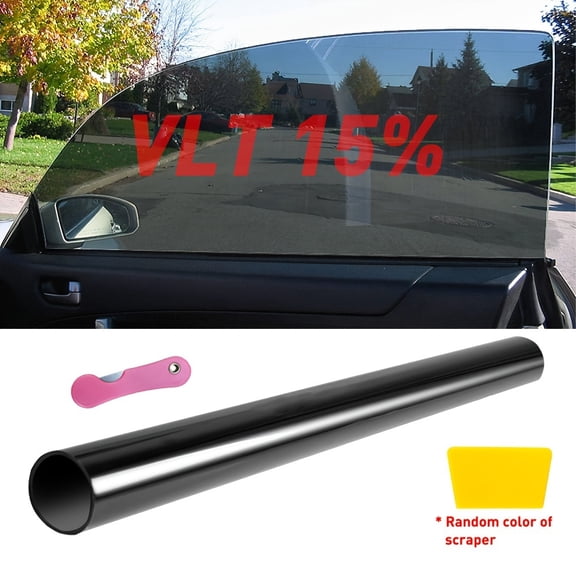 3Packs 20" x 10'ft Feet Uncut Roll Window Tint Film, 5% 15% 20% 25% VLT, High-quality PET Material, UV Protection And Privacy Protection Film, For Automotive Home Offices
