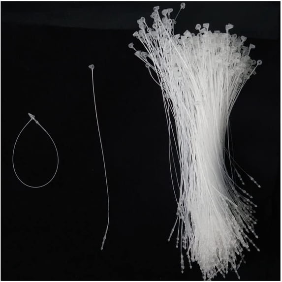 3Packs 3000PCS 7Inch Plastic Fastener Hang Tag Snap Lock Pin Security ...