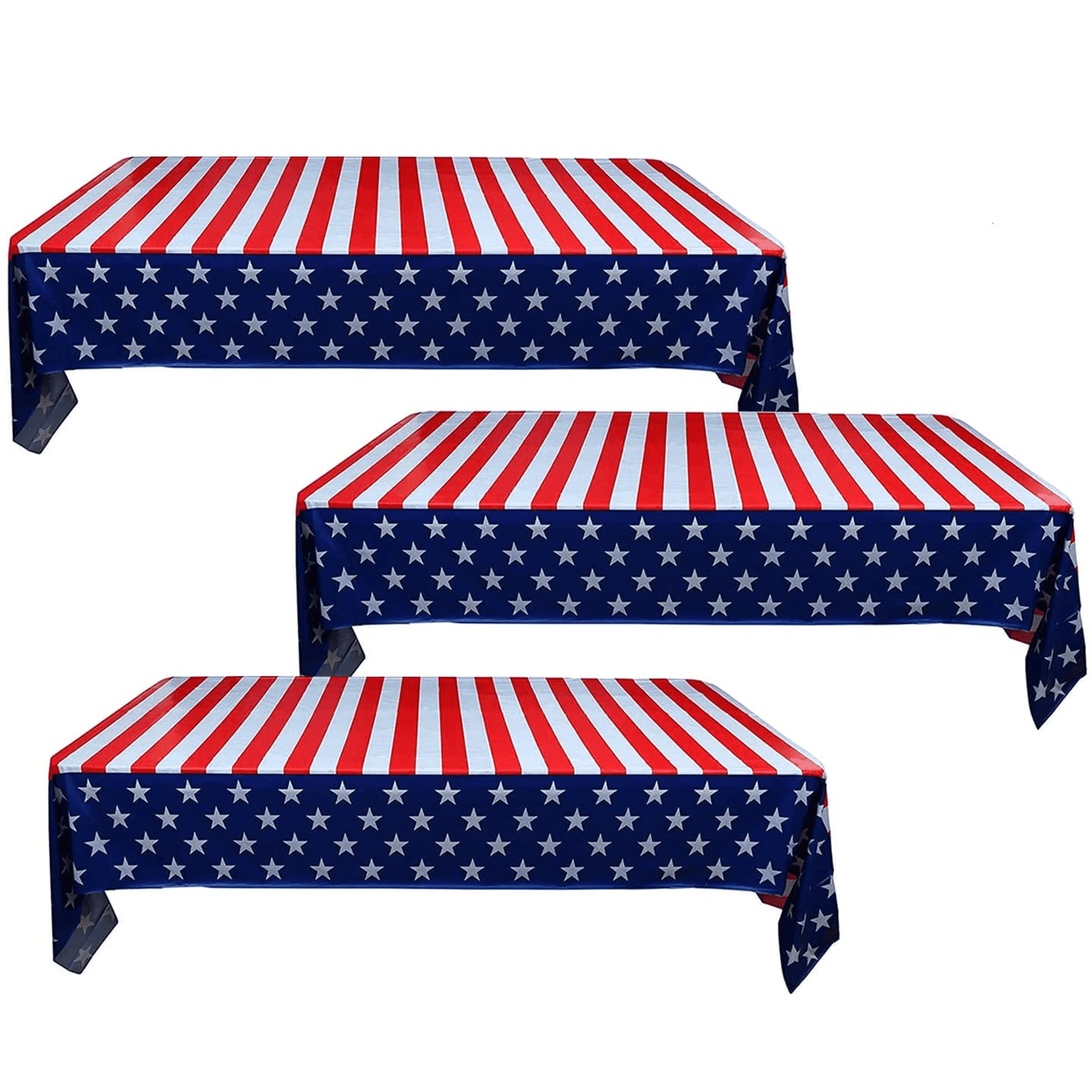 3Packs American Flag Patriotic Tablecovers - Walmart.com