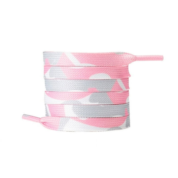 3Pair 24 36 45 63 72 Inch Flat Shoelaces Replacement for Sneakers Pink Leopard