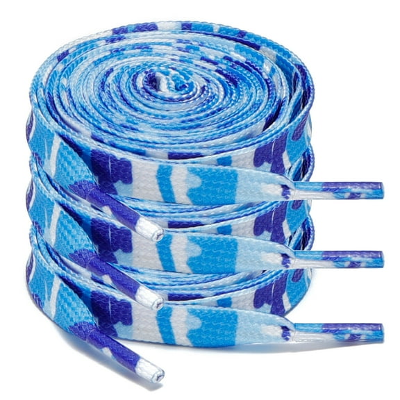 3Pair 24 - 72 Inch Flat Shoe Laces Replacement for Sneakers Boots Athletic Shoes