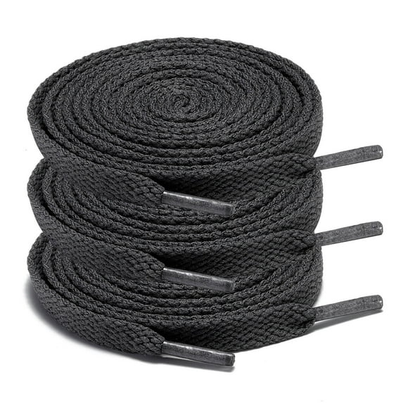 3Pair 24 - 72 Inch Flat Shoe Laces Replacement for Sneakers Boots Athletic Shoes