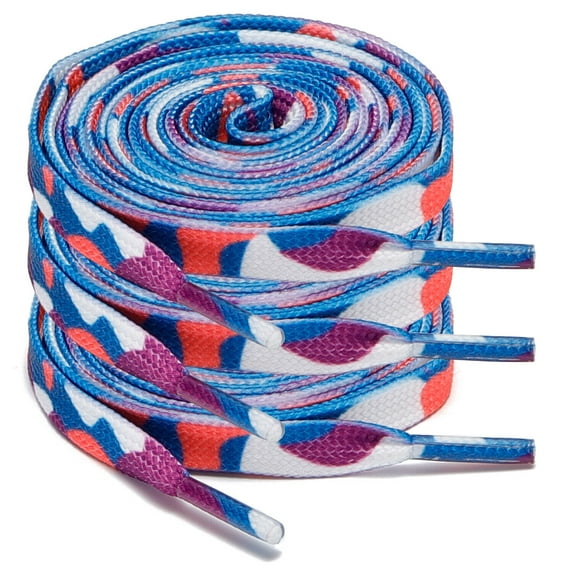 3Pair 24 - 72 Inch Flat Shoe Laces Replacement for Sneakers Boots Athletic Shoes