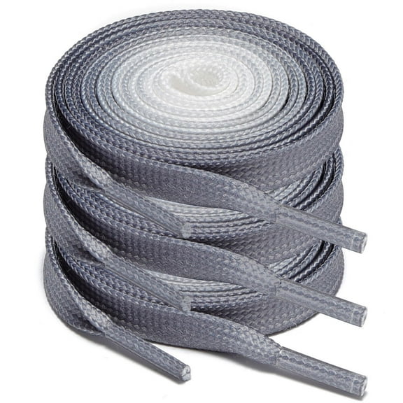 3Pair Flat Replacement Shoelaces for Sneakers Shoe Laces Dark Gray 36 48 60 Inch