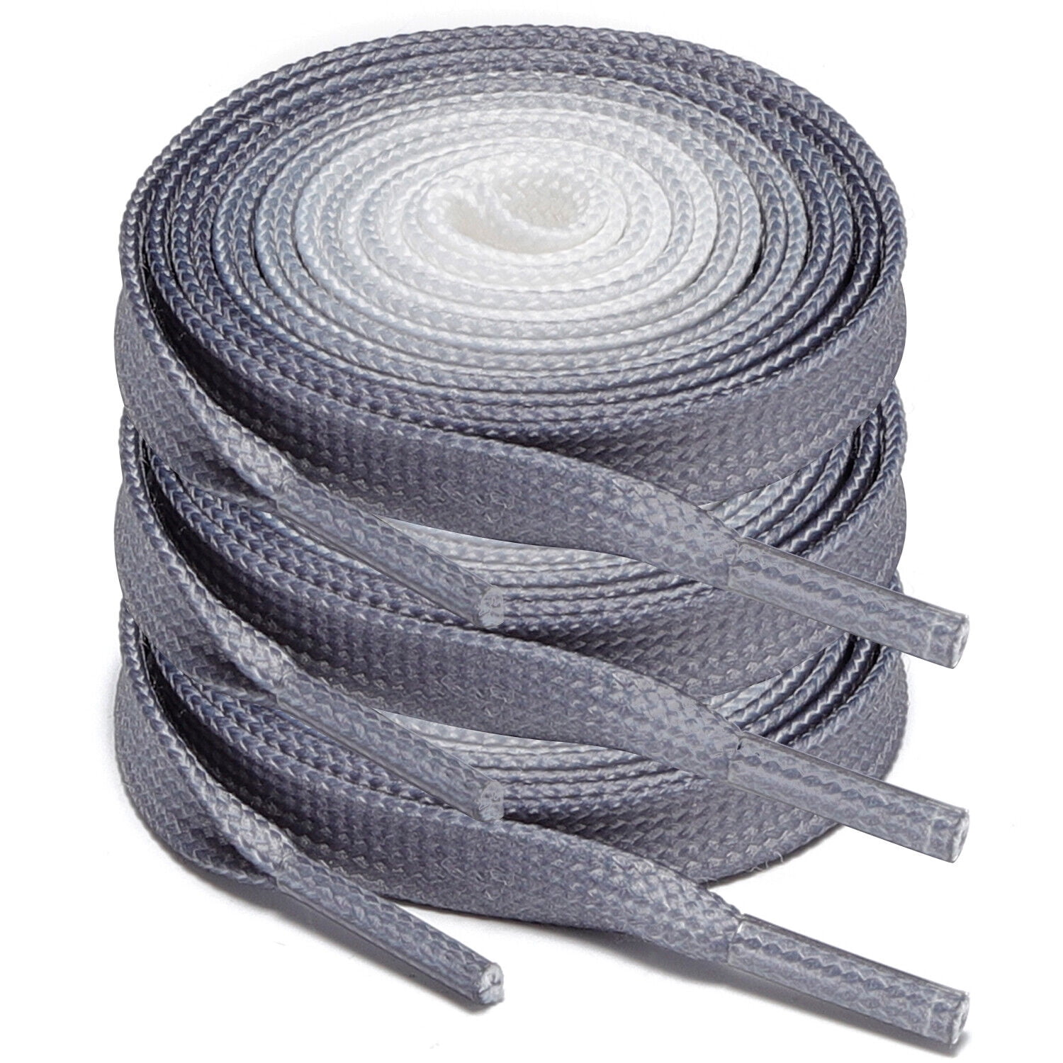 3Pair Flat Replacement Shoelaces for Sneakers Shoe Laces Dark Gray 36