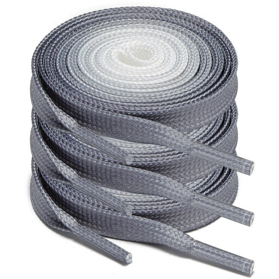 3Pair Flat Replacement Shoelaces for Sneakers Shoe Laces Dark Gray 36 48 60 Inch