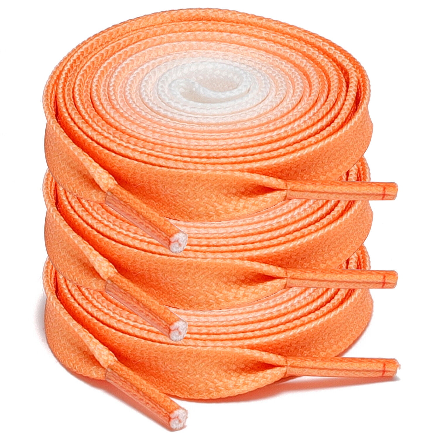 3Pair Flat Replacement Shoelaces for Sneakers Shoe Laces Orange 36 48