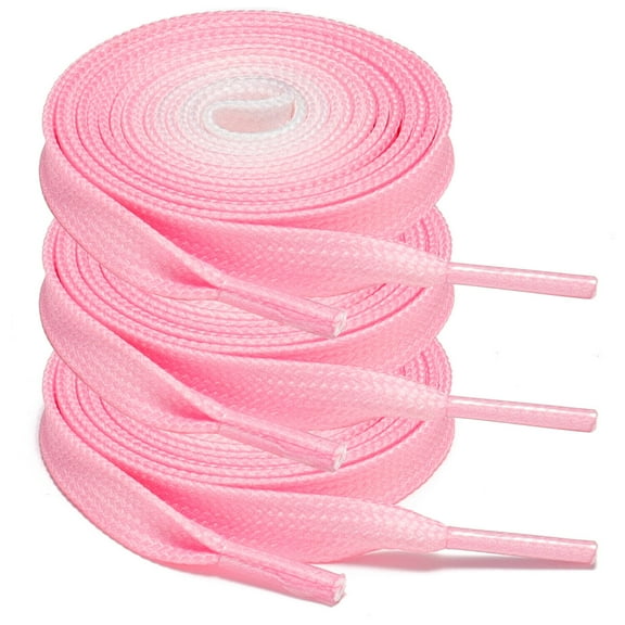 3Pair Flat Replacement Shoelaces for Sneakers Shoe Laces Pink 36 48 60 Inch