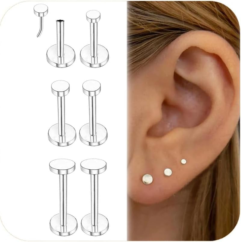 HZMAN Vintage Punk Zipper Stud Earrings For Women - Surgical Steel, Cute & Edgy Accessory
