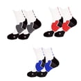 thumbnail image 1 of 3Pairs Basketball Socks, Cushioned Athletic Sports Crew Socks for Men & Women D, 1 of 5