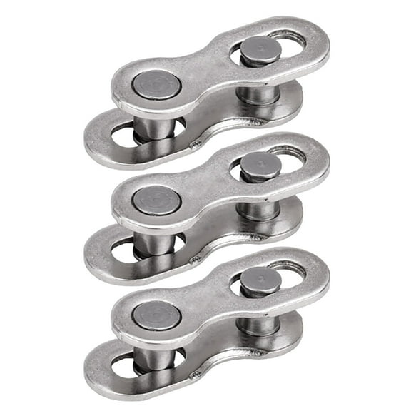 3Pairs Bicycles Missing Link Road Bike Chain Connector Lock Reusable Bike Chain Link Quick Split Chain Repair Links