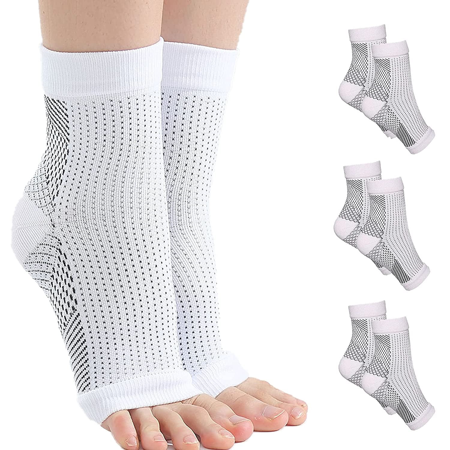 3Pairs Neuropathy Socks for Women & Men, Soothe Socks for Neuropathy