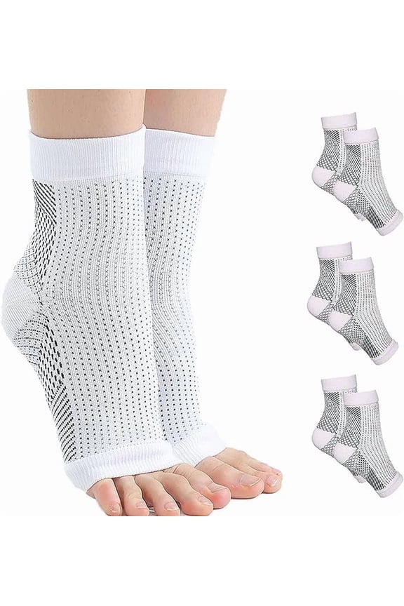 3Pairs Neuropathy Socks for Women and Men, Soothe Relief Socks for Neuropathy Pain Women, Swollen Feet and Ankles Relief