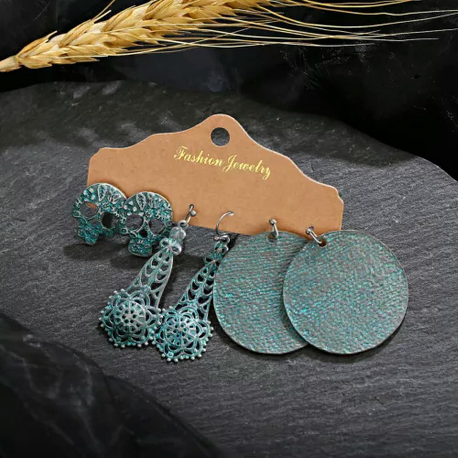 3Pairs/Set Gorgeous Elegant Women Boho Hook Drop Dangle Earring Wedding Party Jewelry-Style 3[f734]