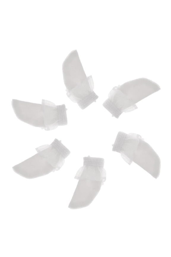 3Pairs of Cute BJD Lace Socks for 1/6 BB Dress Up Outfits Accessory Black