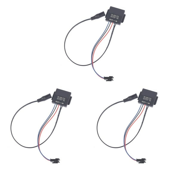 3Pc 5-12V Bathroom Mirror Switch Touch-Switch Sensor for LED Light Mirror Headlight Two Colors,3 x Mirror light touch sensor switch,Black