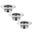 thumbnail image 1 of 3Pc Bathroom Sink Drain Strainer,Bathtub Drain Stopper,Bathtub Drain Hair Catcher,Drain Cover Bathroom Tub,Stainless Steel Kitchen Sink Drain Strainer,Sink Strainer for Laundry,Mop Pool,Utility, 1 of 5