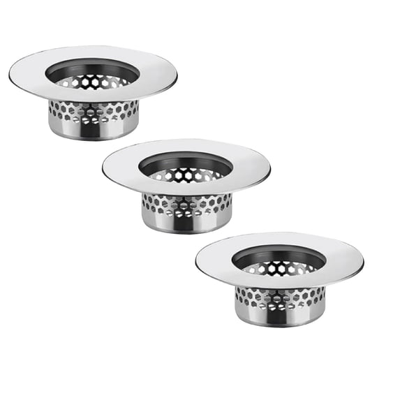 3Pc Bathroom Sink Drain Strainer,Bathtub Drain Stopper,Bathtub Drain Hair Catcher,Drain Cover Bathroom Tub,Stainless Steel Kitchen Sink Drain Strainer,Sink Strainer for Laundry,Mop Pool,Utility