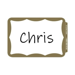 Self-Adhesive Name Badges, 3.5 x 2.25, Gold, 100/Box Self-Adhesive Name Badges, 3.5 x 2.25, Gold, 100/Box