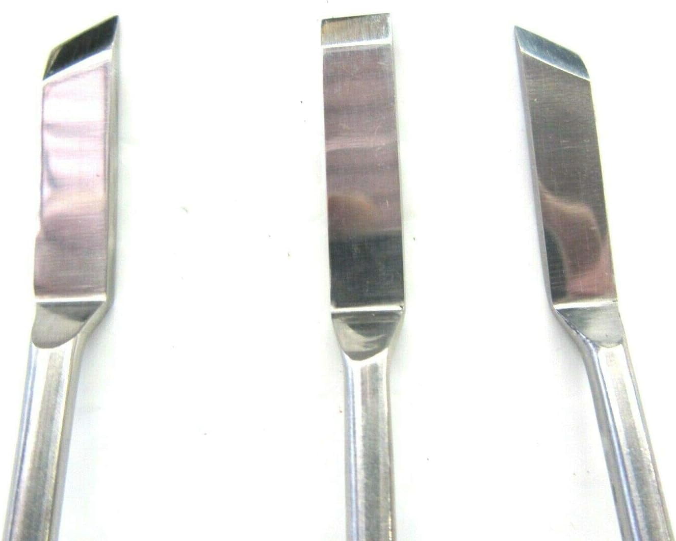 3Pc Dog Leg Chisels Wood Carving Relief Pattern Makers RAMELSON