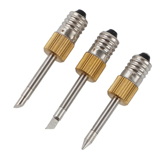 3Pc E10 Interface Soldering Iron Tips Welding Tips Usb Soldering Tip Set B C K Type 3Pcs
