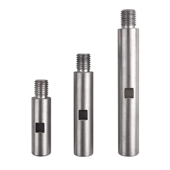 3Pc M14 Angle Grinder Extension Connecting Rod Thread Adapter Rod 75/100/140Mm