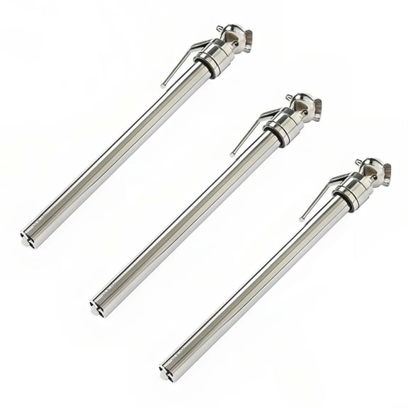 3Pc Mechanical Tire Pressure Gauge Car Testing Tools Stainless Steel Tire Pressure Pen For Vehicle Tires 60G (0.13Lb) 3Pcs