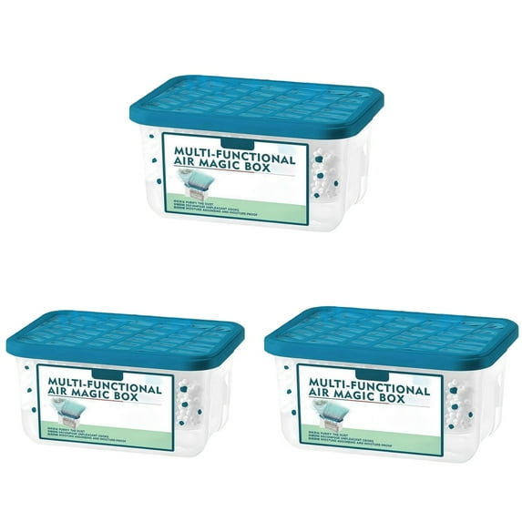 3Pc Multifunctional Air Magic Box,Indoor Air Purification Dust Removal Magic Box,Long-Lasting Freshness Odor Eliminator Air Fresheners For Home,Car,Restroom