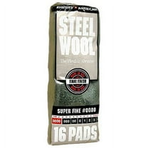 HyperTough #0000 Super Fine Steel Wool Pads, 12 Pack