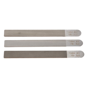 3pc Luthier Guitar Nut File Set – Double Sided Fret Crowning Slot Files + Bridge Pin Puller