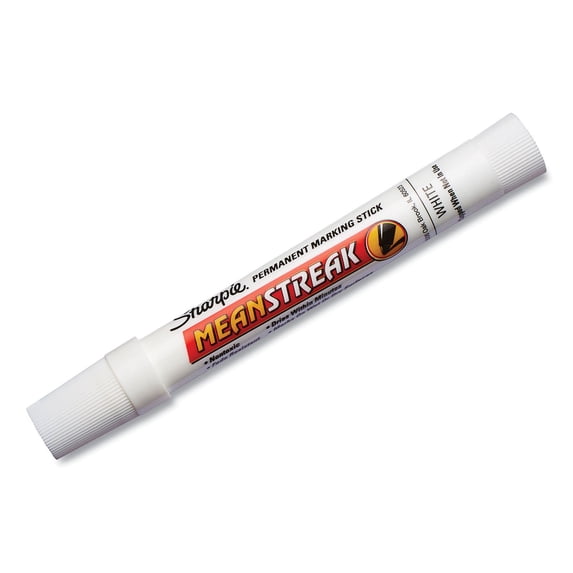 3Pc Sharpie Mean Streak Marking Stick Broad Bullet Tip, White